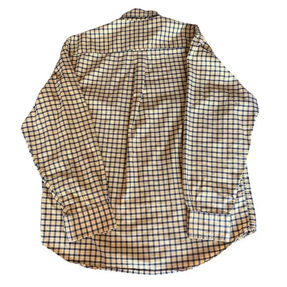 Nautica Men's Yellow & Black Plaid Long Sleeve Button Shirt Size Medium - Picture 6 of 6